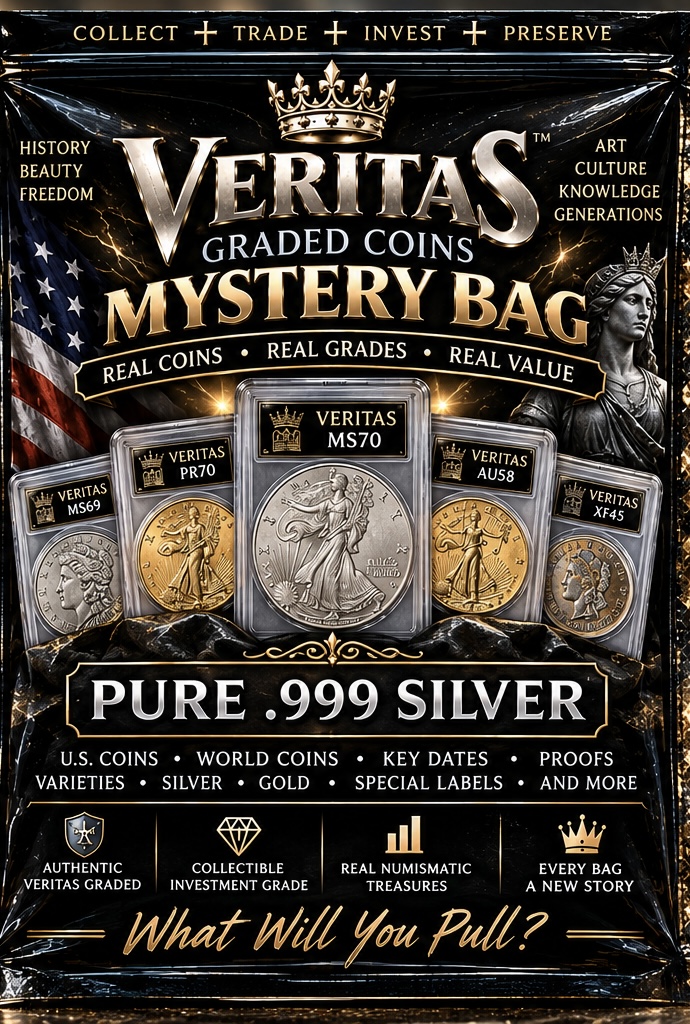 Veritas Graded Coins Mystery Bag front