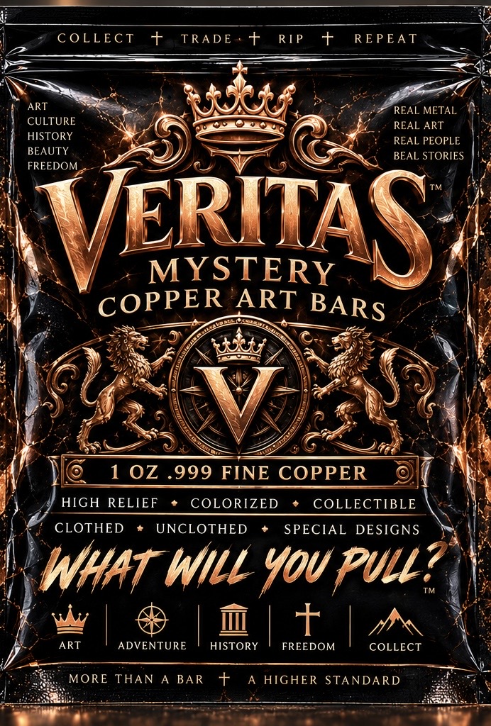 Veritas Mystery Copper Art Bars bag front